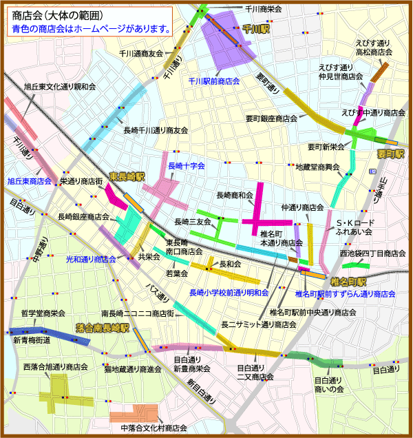 商店会の地図